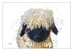 Buy Valais Sheep Painting A4 Art Print 'Dolly' FREE DELIVERY • 1.55£