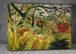 Buy Henri Rousseau Tiger In A Tropical Storm CANVAS PAINTING ART PRINT 1366 • 12.92£