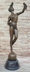 Buy 30  Tall Nude Gorgeous Amazon Lady Art Deco Bronze Sculpture Statue Figurine Art • 318.96£