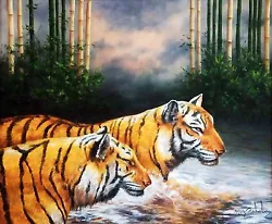 Buy Ron Balaban  Tigers  | Original Oil/canvas | 20x24  | Make An Offer | Gallart • 1,063.12£