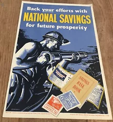Buy WORLD WAR 11 /  National Savings “ Minor With A Drill “ Poster , Original • 30£