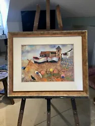 Buy Tessa Newcomb Oil Painting - Boats On Beach • 1,250£