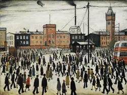 Buy L S Lowry Going To Work Canvas Picture Poster Print Unframed D51 • 6.88£