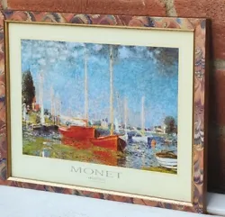 Buy Vintage Print Of The Painting ‘Red Boats At Argenteuil’ By Claude Monet,  • 14.99£