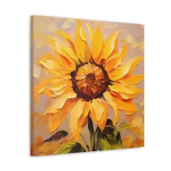 Buy Sunflower Canvas Yellow Flower Oil Painting Print Wall Art Decor • 18.99£