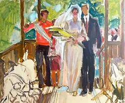 Buy Original Painting Vintage Wall Art Home Decor Wedding Marriage Collect Artwork • 188.37£