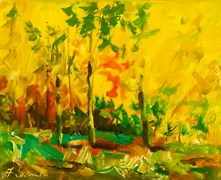 Buy Landscape Oil Painting Canvas Impressionism Collectable COA Trees Sunlight • 33.46£