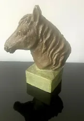 Buy Geert Kunen Horses Head Sculpture With Bronzed Finish. Signed • 19£