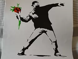 Buy Original Hand Painted Graffiti Art By Chris White Of A Banksy Classic • 5£