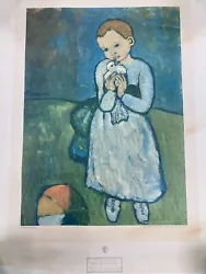 Buy Picasso Child With A Dove 1901 Quality Print With Title Block VG Condition • 19.95£