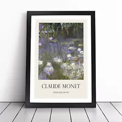 Buy Water Lilies Lily Pond Vol.25 By Claude Monet Wall Art Print Framed Picture • 14.95£