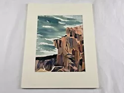 Buy Vintage Watercolor On Paper Daniele Lambrechts ME Artist 7.5  X 10  • 33.15£