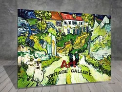 Buy Van Gogh Stairway At Auvers LANDSCAPE CANVAS PAINTING ART PRINT 675 • 3.96£