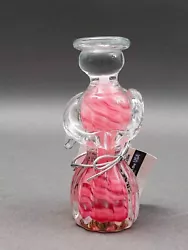 Buy Blenko Angel Pink Swirl Hand Blown Art Glass Figurine Sculpture 5 3/8  • 377.99£