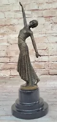 Buy D.H.Chiparus Art Deco Egyptian Dancer Bronze Sculpture Hot Cast Figure Decorativ • 103.19£