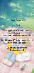 Buy Print Service In Bath • 1£