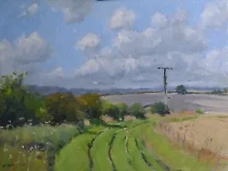 Buy Alla Prima Oil Painting Of The Landscape Near Boxford In Early Autumn . • 120£