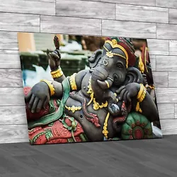 Buy Lord Ganesha Sculpture Canvas Print Large Picture Wall Art • 18.95£