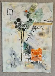 Buy Original Abstract Art Acrylic And Vintage Collage Signed By Artist Multi Layered • 13.95£
