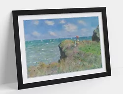 Buy Claude Monet, Cliff Walk At Pourville -framed Wall Art Poster Print 4 Sizes • 19.99£