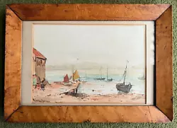 Buy R Gordon Roe Watercolour Original Painting Maritime Boats (1910) • 26.99£