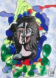 Buy  GRAFE/DALI/PICASSOAcryl/Cardboard 30 X 42 Cm   Tribute To Pablo Picasso  • 27.03£