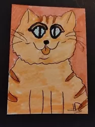 Buy Original Miniature Watercolour Cat Aceo • 1.99£
