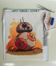 Buy Star Wars BB8 Diamond Painting Completed 20x25cm • 8£