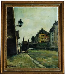 Buy Street Scene - Old Oil Painting, Illegitebly Signed, Berlin? Paris? Prague? • 170.44£