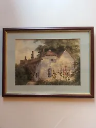 Buy Framed Antique Watercolour Of A Rural Garden Scene • 29.99£