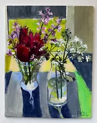 Buy Original Flower Painting, Spring Tulip,framed Ready To Hang • 10£