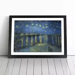 Buy Vincent Van Gogh Starry Night Over The Rhone Wall Art Print Framed Picture • 34.95£