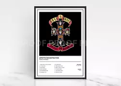 Buy Guns N Roses Appetite For Destruction Album Single Cover Poster / Music Gift • 8£