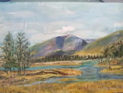 Buy Attractive Vintage Oil Painting Signed M.h River Sxene Bonny Scotland  • 14.99£
