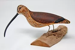 Buy Vintage Signed Wood Driftwood Bird Hand Carved Carving Herb Daisey Jr. Curlew 4  • 41.43£