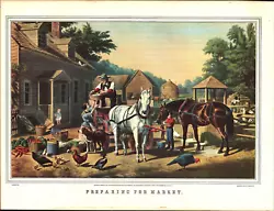 Buy Vintage 1952 American Currier And Ives Print From Lithograph Book 9x13 Size • 25.50£