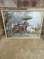 Buy Vintage Painting Ugly Horse Funny Comedy Retro Hand Painted Signed By Artist • 25£