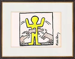 Buy Keith Haring - Great ART On Old Paper !!! • 78.75£