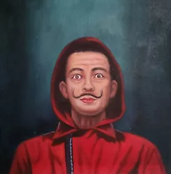 Buy SALVADOR DALI Portrait Paintings Oil Canvas Pop Art Fantasy Approx. 30x30 Cm • 44.88£