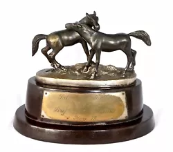 Buy 1878 Bronze/Silver Horse Statue Trophy.  L'Accolade  Style Of Pierre Jules Mene. • 225£