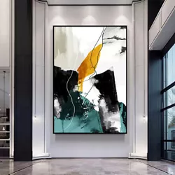 Buy Mintura Handpainted Abstract Oil Paintings On Canvas Home Decor Wall Art Picture • 127.05£