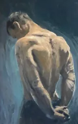Buy WILLIAM OXER ORIGINAL  The Titan  LGBT Nude Naked Man Gay Muscle Male PAINTING   • 1,550£