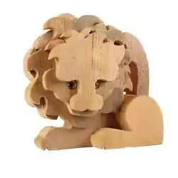 Buy Ancient Sculpture Of A Lion Boutique Of M. Orvieto Italy '900 Wood • 385£
