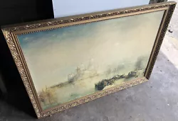 Buy FINE OIL PAINTING CIRCLE Of Joseph William Turner EARLY 1800's 19th GOLD FRAME • 100£