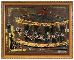 Buy Edward Kienholz Original Oil Painting On Board Signed Large Carousel Horse Art • 9,218.99£