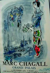Buy Marc Chagall Charcoal Signed Lithograph Of Grand Palais • 5,134.48£