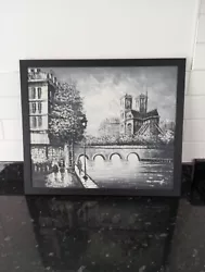 Buy Stunning Original Black & White Painting Scenes Of Notre Dame Signed • 50£