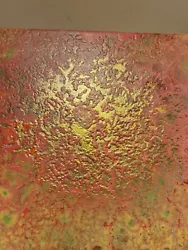 Buy 'Golden Sun' Original Handmade Unique Fluid Art Acrylic Painting 31x31cm • 65£