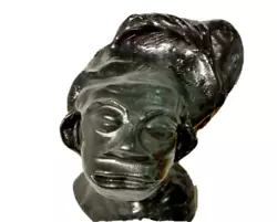 Buy MCM Afro American Bust Sculpture Black Heavy Approximately 7 Inches Tall Rare • 40.51£