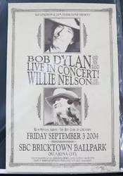 Buy BOB DYLAN WILLIE NELSON Original 2004 Oklahoma City Uncut Concert Poster (SIGNED • 141.75£